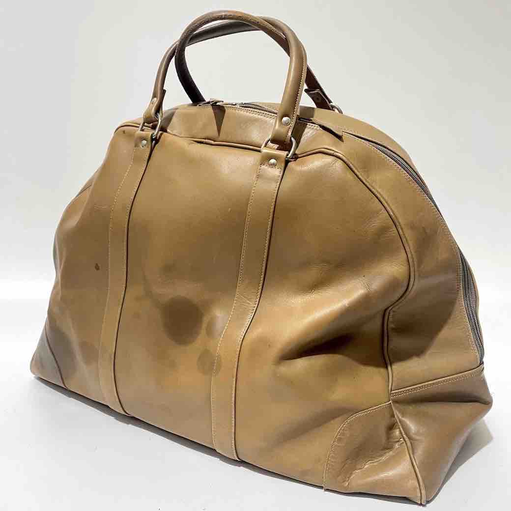 BAG, Overnight travel - Brown Leather Gladstone Style